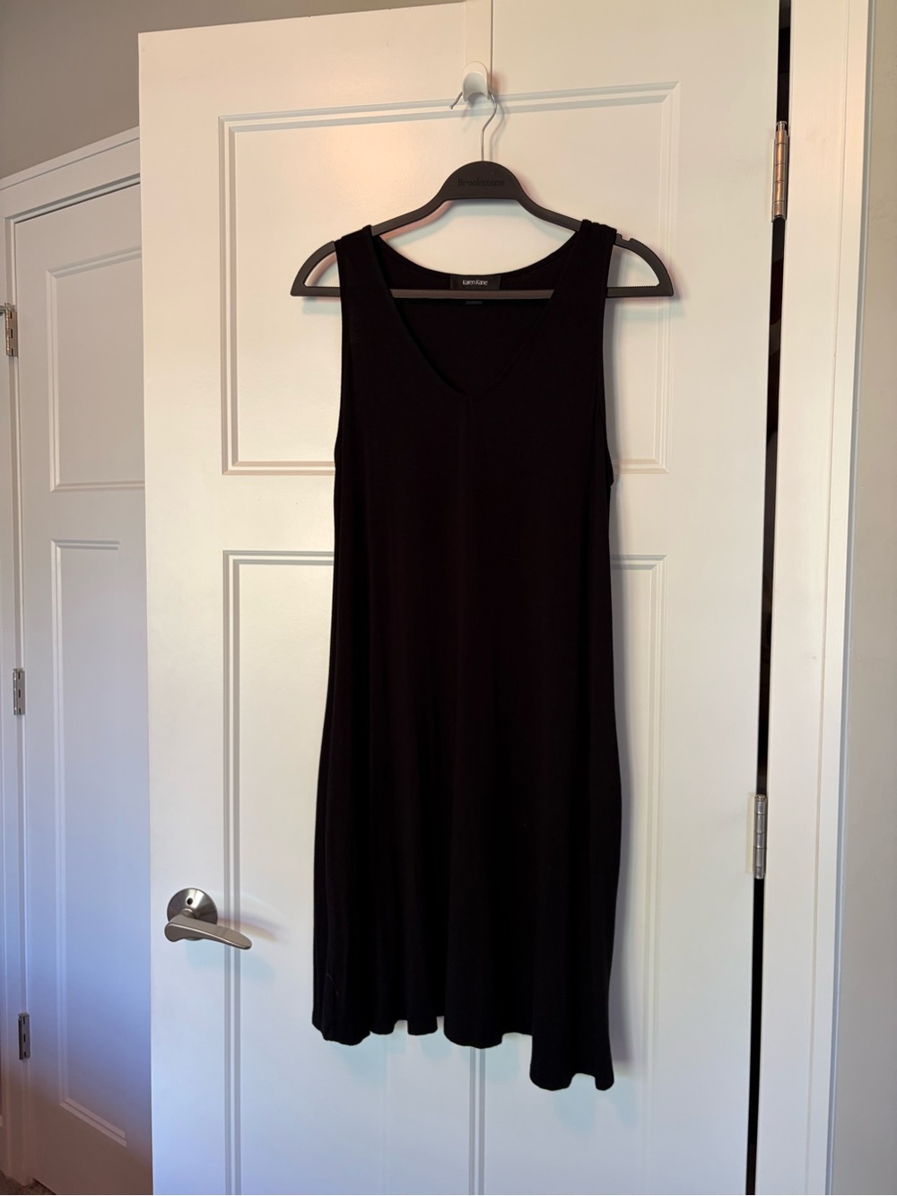 Karen Kane Sleeveless V-Neck Black Dress